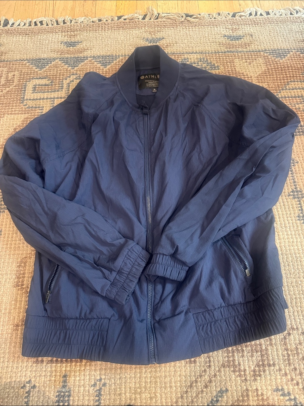 Athleta Navy Lightweight athletic Jacket